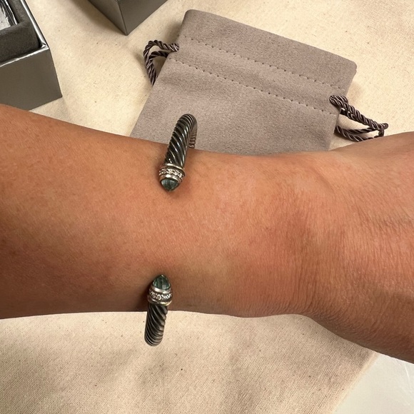 Excellent condition DY topaz and diamond bracelet - Picture 6 of 7